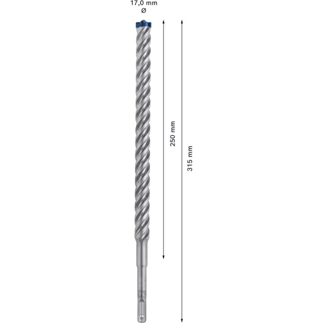 Hammer drill bit Bosch Expert SDS-plus-7X 17 mm 250 mm Photo 3