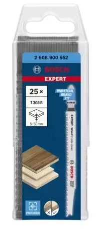 Пила для лобзика Bosch EXPERT ‘WOOD 2-SIDE CLEAN’ T 308 B Photo 2