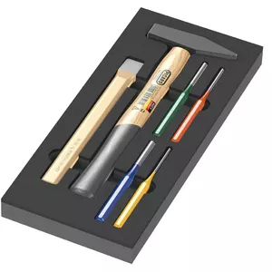 Hammer set Wera 05150182001 — black and wood, dimensions 172×392×30 mm