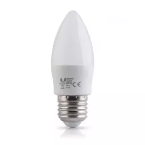 LED sveces spuldze E27 4W forever silti balta, informācija par regulējamību nav norādīta
