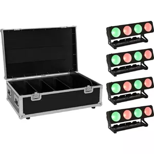 LED light set EUROLITE PMB-4 COB QCL 30W 4x – compact stage/portable lighting module