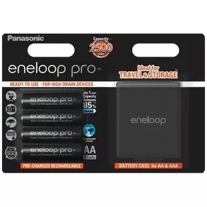 Uzlādējami Ni‑MH AA (R6) Eneloop Panasonic BK‑3HCDEC4BE — 1,2 V, 4 gab. iep.