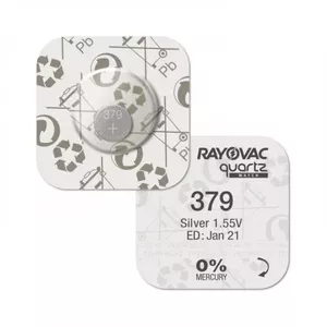 Poga akumulators Murata - Sony SR521SW 1.55V sudraba oksīda (tips SR521SW)