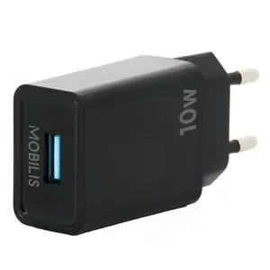 Mobile device charger Mobilis 001360 Universal Black AC Auto