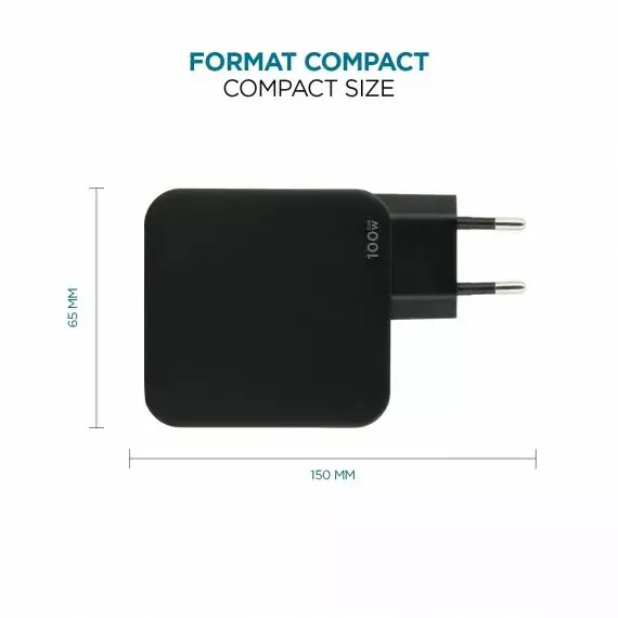 Lādētājs Mobilis 100W 2USB C 1USBA Photo 5