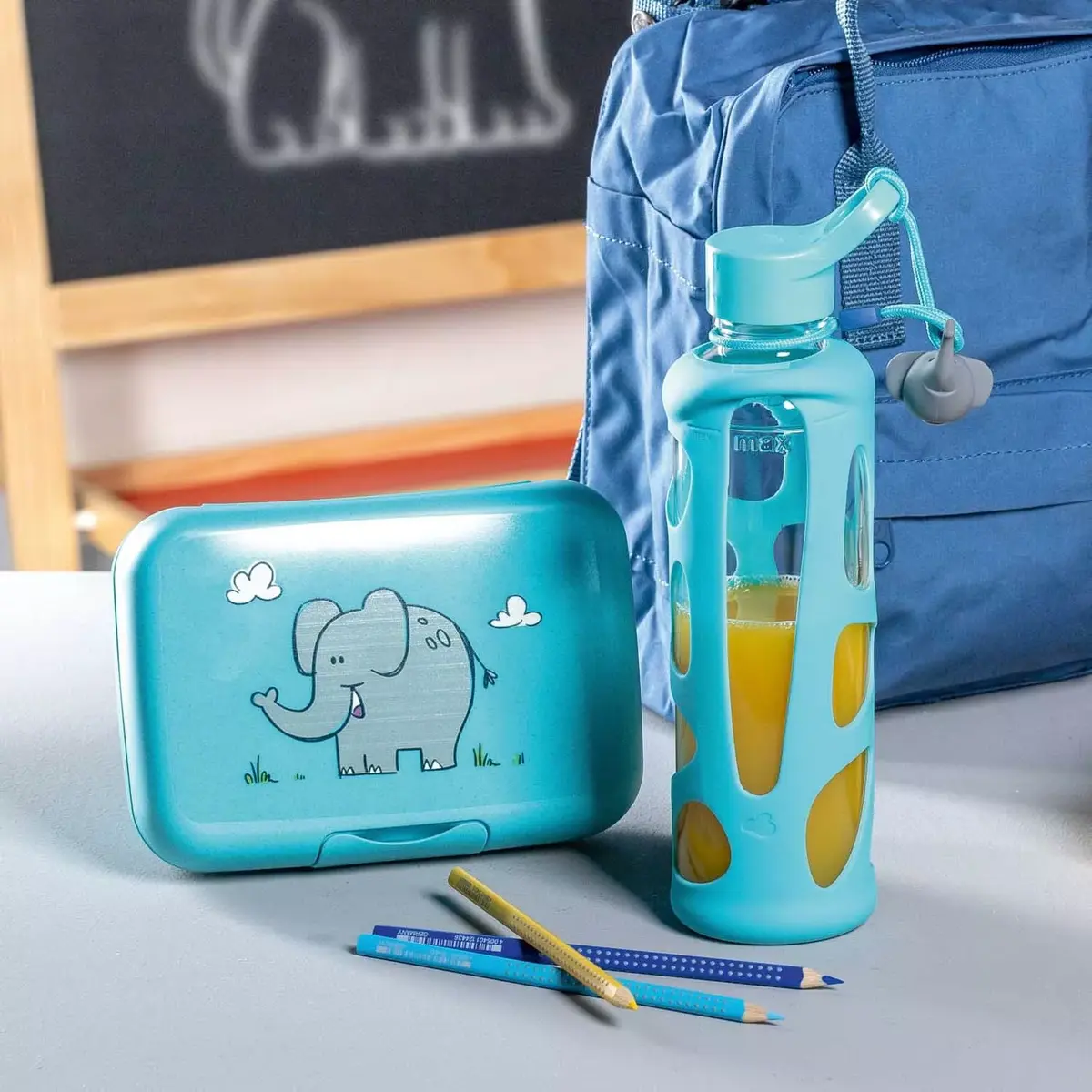 LEONARDO BAMBINI lunch bag Turquoise 135×135×66 mm Photo 2