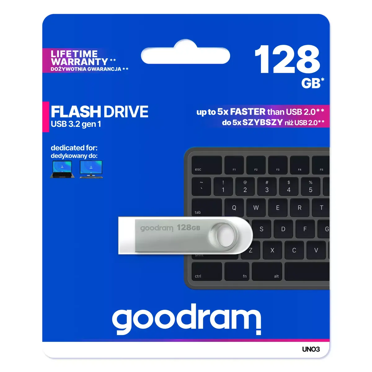 USB флеш-память Goodram 128 ГБ UNO3-1280S0R11 Photo 3