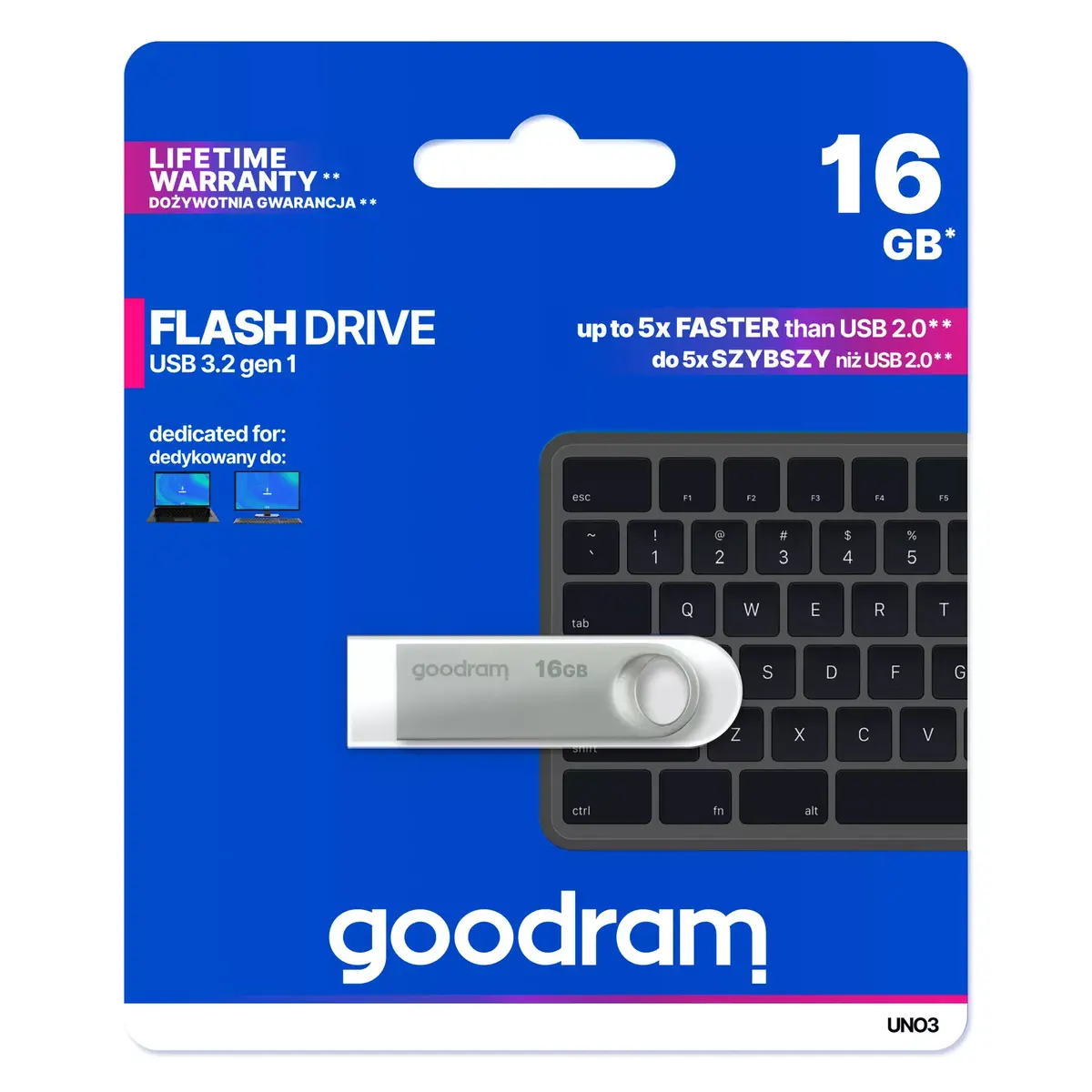 USB флеш-память Goodram 16 ГБ UNO3-0160S0R11 Photo 3