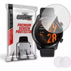 Hibrīda rūdīta ekrāna aizsargstikls GrizzGlass priekš TicWatch 3 Pro Ultra