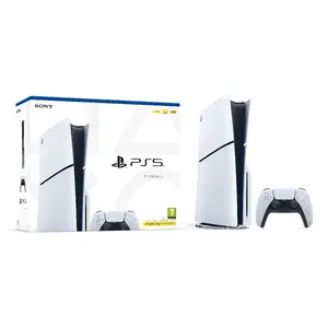 Game console Sony PlayStation 5 Slim — 1 TB SSD, AMD Ryzen Zen 2 8-core 3.5 GHz, AMD RDNA 2 10.3 TFLOPS, 8K HDR, VR-ready, Bluetooth 5.1, Wi‑Fi, Gigabit Ethernet
