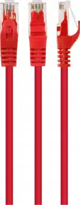 Сетевой кабель Gembird PP6U-1.5M/R Cat6 U/UTP круглый RJ-45 штекер на RJ-45 штекер 1.5 м красный