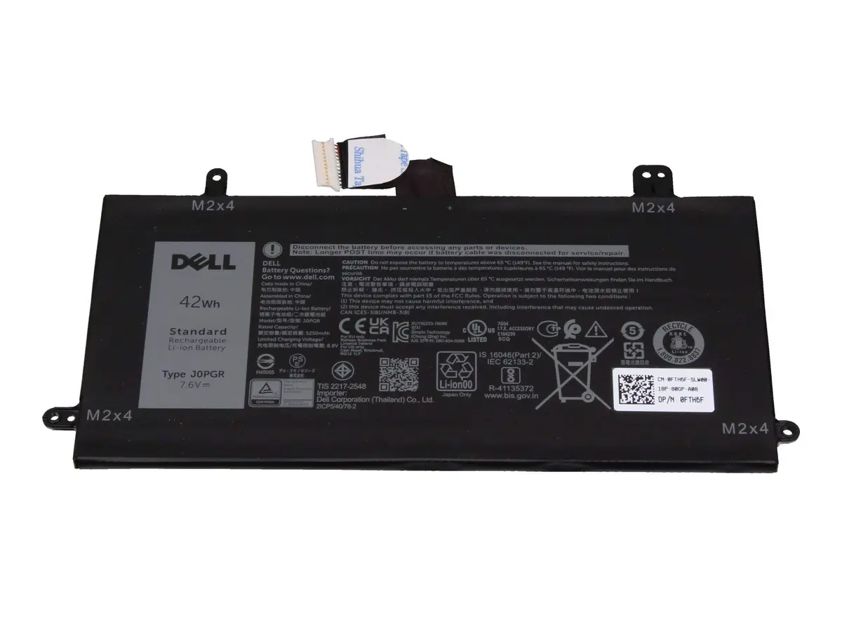 Klēpjdatora akumulators Dell J0PGR 42Wh 4‑šūnu