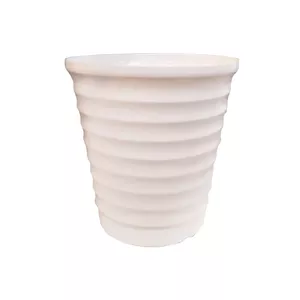 Flower pot BESK 35×38 cm, plastic, white, model 9098400