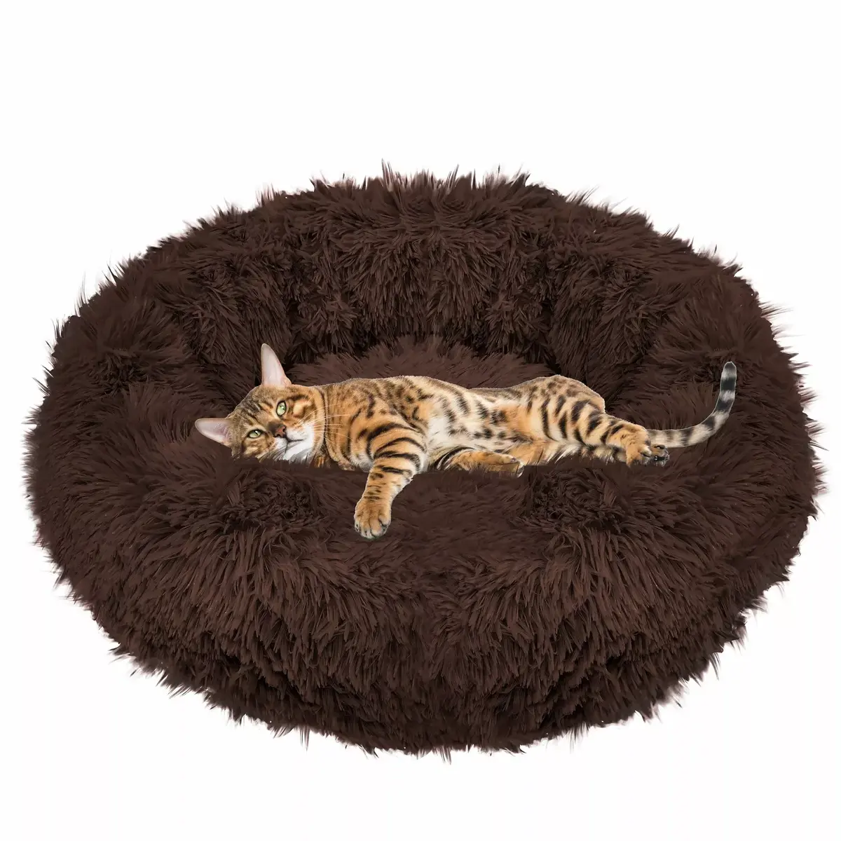Pet bed Springos PA0143 — 80 cm round bed Photo 5