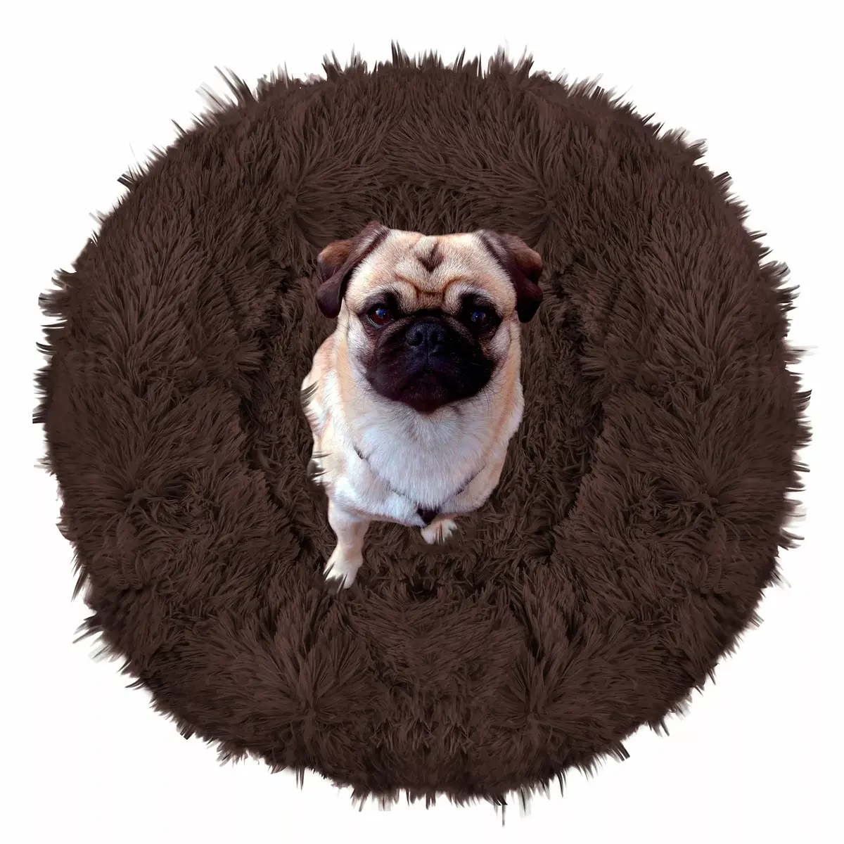 Pet bed Springos PA0143 — 80 cm round bed Photo 6