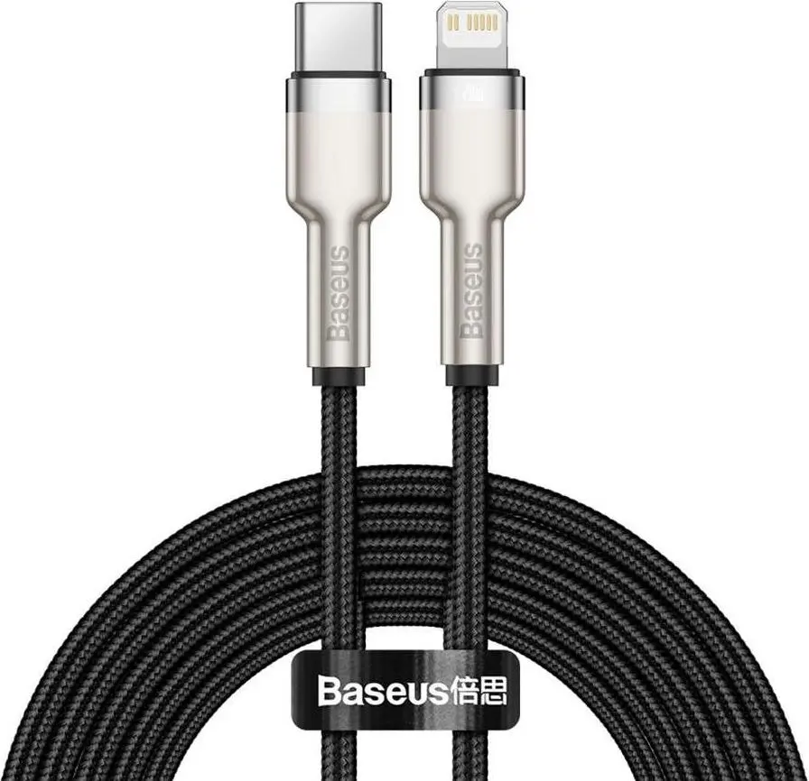 Kabelis Baseus Cafule 2m Melns Lightning