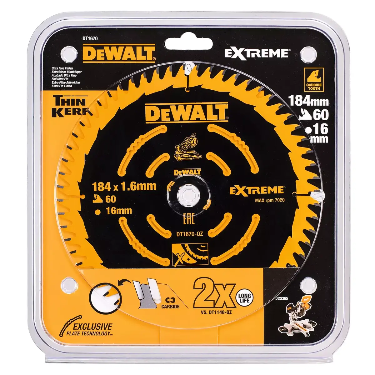 Cirkulārā zāģa asmens DeWALT DT1670-QZ Photo 3