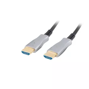 HDMI cable LANBERG CA-HDMI-20FB-0100-BK — 10 m, HDMI 2.0, 18 Gbit/s, gold-plated Type A male