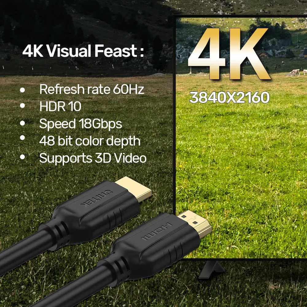 HDMI kabelis Unitek C11079BK-3M 3 m Photo 3