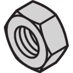 Hex Nut SCHROFF M4 DIN 934 — pack of 100, metric threaded fastening nut