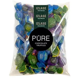 Chocolate truffles PURE 500g — assorted: caramel, hazelnut, biscuit, blueberry, yogurt