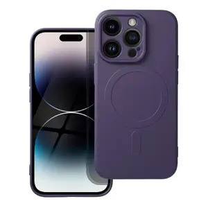 Riff silicone MagSafe support back case for Apple iPhone 14 Plus — Violet
