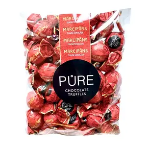 Chocolate truffles PURE 500 g with marzipan cream filling — pure chocolate