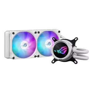 Liquid cooling kit Asus ROG Strix LC III 240 ARGB White Edition — 240mm radiator, 2×120mm ARGB fans, LCD display