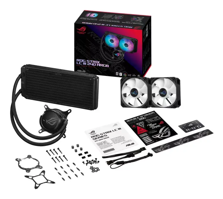 ASUS ROG Strix LC III 240 ARGB šķidruma dzesēšanas komplekts Photo 8