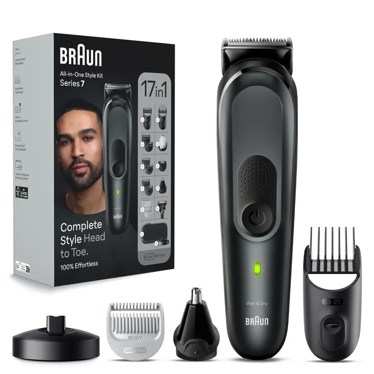 BRAUN MGK7491 беспроводной мультигруминг комплект Photo 2