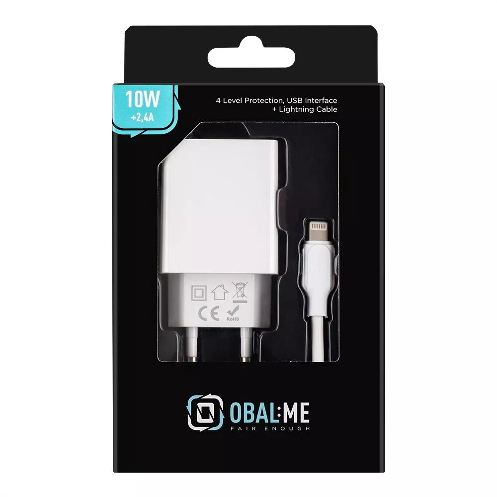 Sienas lādētājs Obal:Me 10W USB-A ar