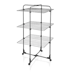 Tumble dryer tower Leifheit Classic Tower 270 Black — compact space-saving clothes dryer