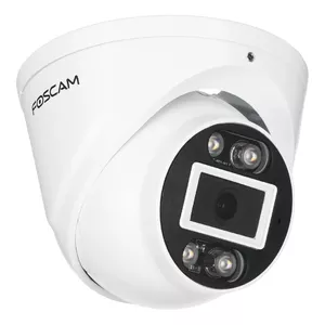 IP-камера Foscam T8EP 8MP PoE купольная, 3840×2160, PoE, IP66, 4.3 мм, 6× цифровой зум, микрофон/динамик, MicroSD до 256 ГБ