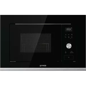 Built-in grill microwave Gorenje BMX201AG1BG — 20 L, 800 W, LED touch display, black