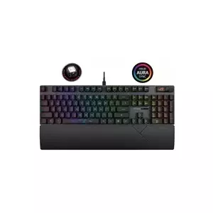Механическая проводная клавиатура Asus ROG Strix Scope II с переключателями ROG RX RED, PBT колпачки, раскладка US