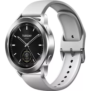 Xiaomi Watch S3 3,63 cm (1.43") AMOLED 47 mm Цифровой 466 x 466 пикселей Сенсорный экран Серебристый GPS (спутниковый)