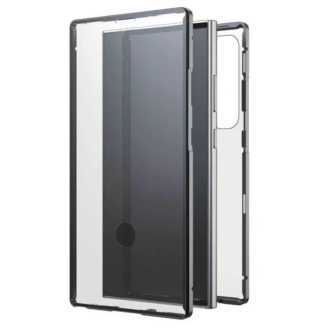 Black Rock 360° Glass mobile phone case Samsung Galaxy S24 Ultra Photo 3