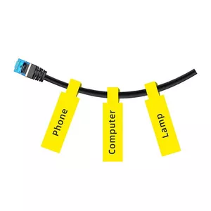 Termo etiķetes NIIMBOT 12,5×74+35 mm, rullis 65 gab., dzeltenas