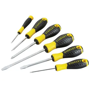 Screwdriver set STANLEY 6-piece — Phillips and slotted tips, hand tools set
