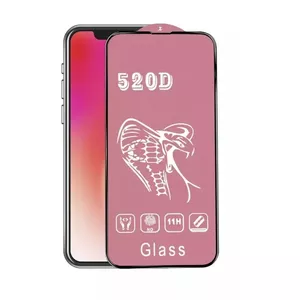 Защитное закалённое стекло Riff HQ 520D для Apple iPhone 14 Pro Max — чёрное, полноэкранное