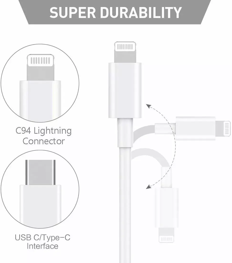 iKaku KSC-302G USB-C на Lightning 18W PD 1 м Photo 6