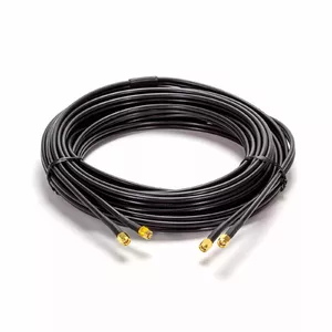 Twin coaxial cable OEM SMA male to SMA male, 5 m length, twin SMA coax cable