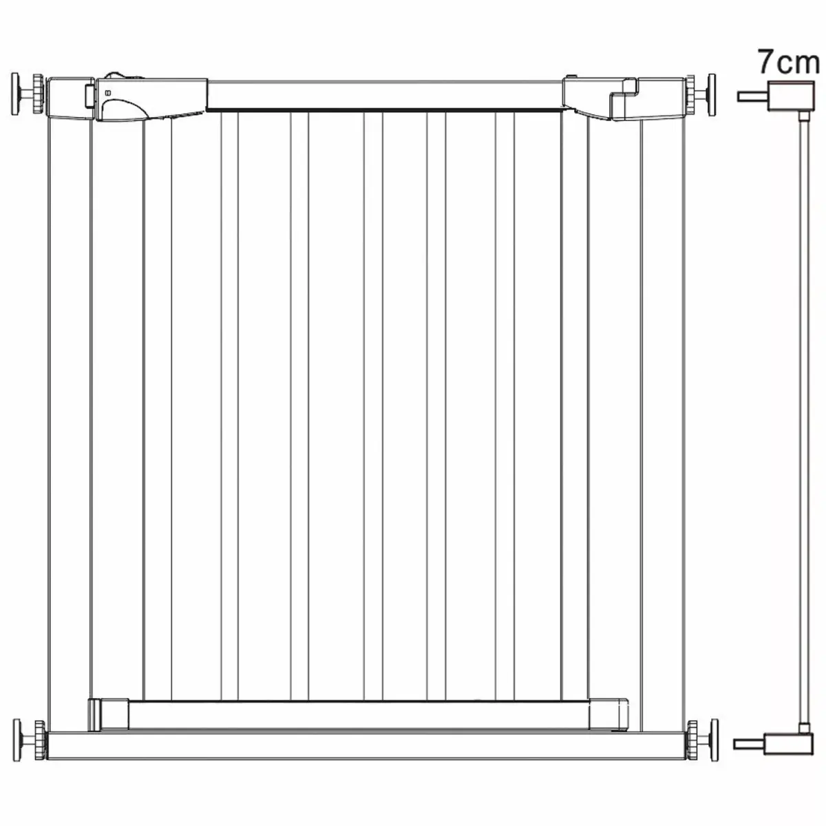 Drošības vārti Springos SG0012A 75–89 cm Photo 4