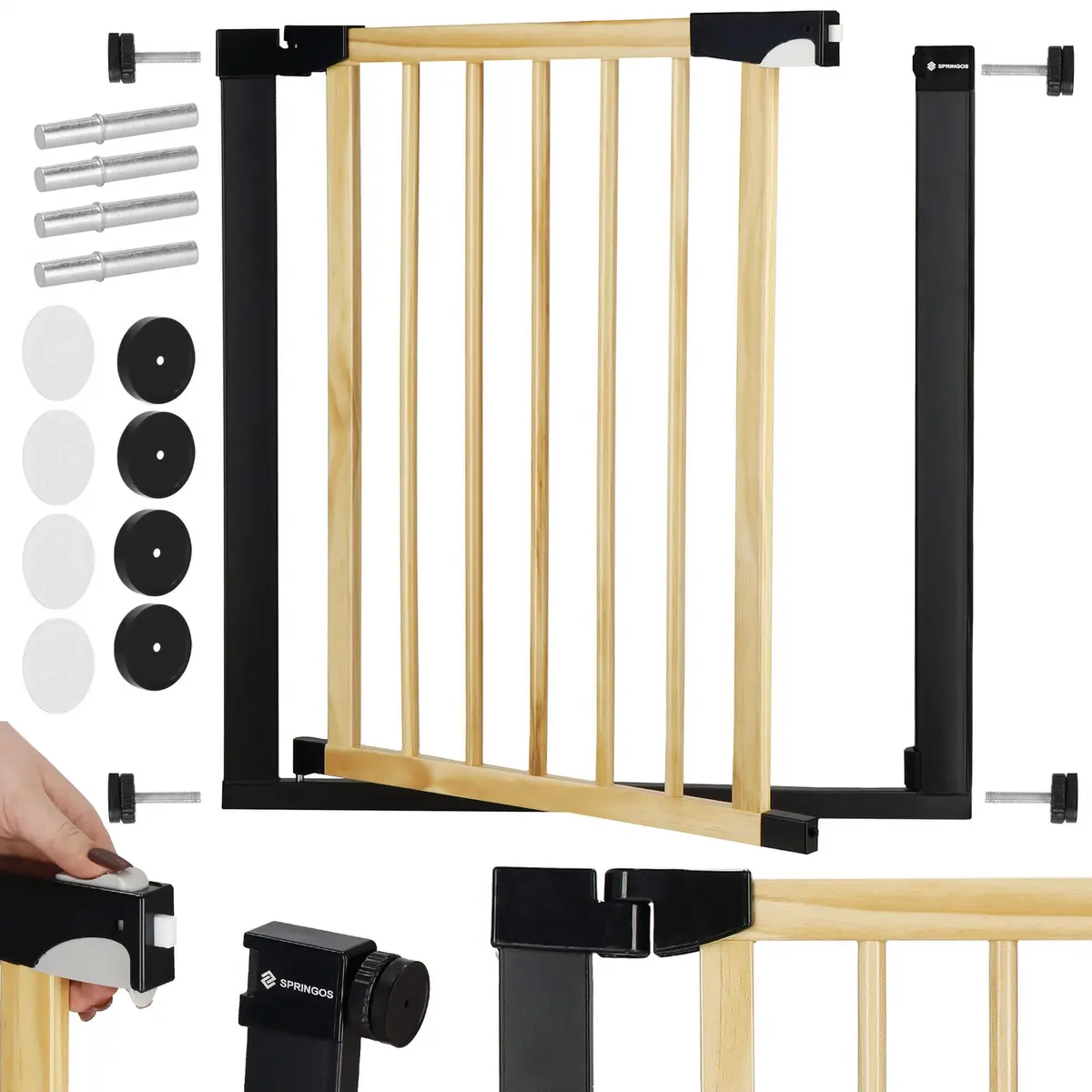 Drošības vārti Springos SG0012 regulējami 75–82