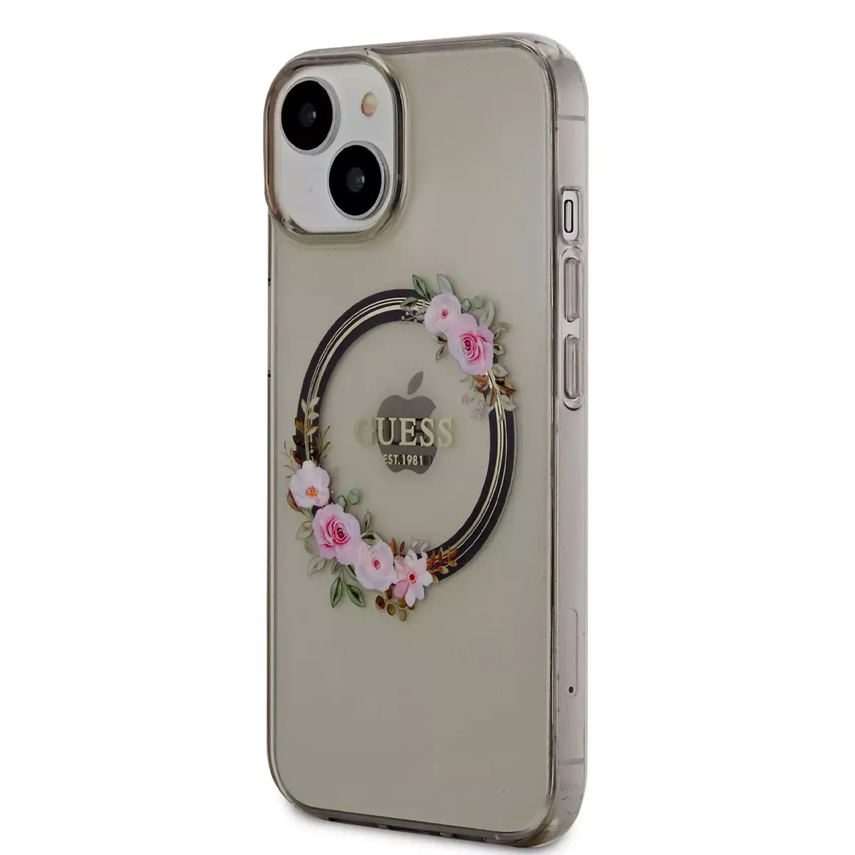 Guess Flowers Ring Glossy Logo MagSafe