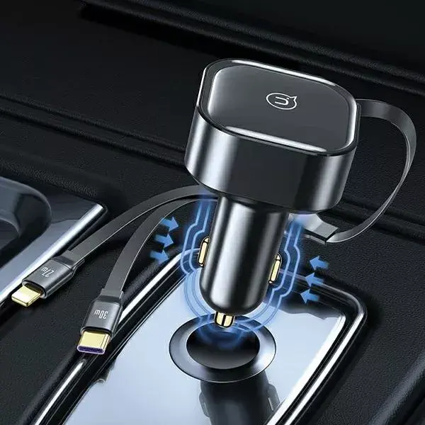 Авто зарядное usams CC2 USB‑C + Lightning PD 30W Photo 11