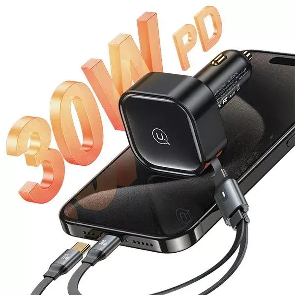 Автозарядка usams C41 2x USB-C 30W Photo 8