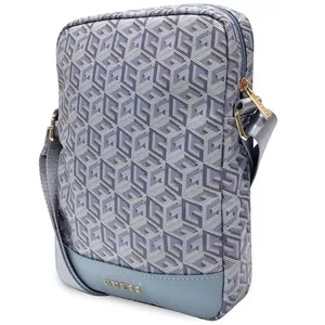 Tablet bag GUESS GUTB10HGCFSEB for 10-inch tablets, blue GCube Stripe pattern