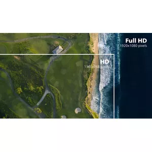 16:9 Full HD display for crisp, detailed images