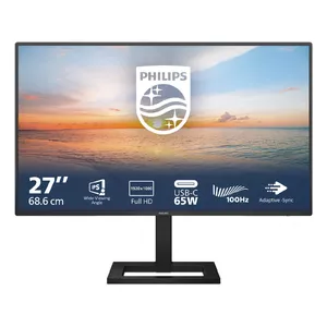 27" Full HD LCD monitor Philips 1000 series 27E1N1300AE/00 — 1920×1080, IPS, 100 Hz, USB-C PD 65W, speakers, VESA 100×100